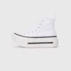 Converse CHUCK TAYLOR ALL STAR LIFT DOUBLE STACK UNISEX - High-top Trainers - White/black/egret