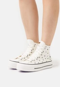 Converse Chuck Taylor All Star Lift - High-Top Trainers - Egret/Black/Moonstone Violet