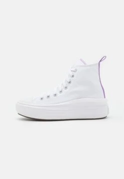 Converse Chuck Taylor All Star Move Platform Unisex - High-Top Trainers - White/Pixel Purple