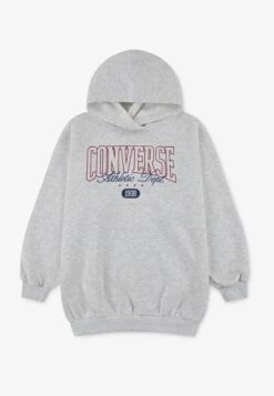 Converse BOYFRIEND HOODIE - Hoodie - Birch Heather/sporty Berry
