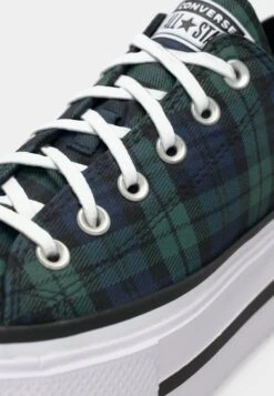 Converse CHUCK TAYLOR ALL STAR LIFT DOUBLE STACK PLATFORM PLAID - Trainers - Navy/black/branch Out -Converse Store 4984483f0aff4761b858ba54ebf1bbe8