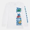 Converse Dinoverse Vertical Tee Unisex - Long Sleeved Top - White/Totally Blue