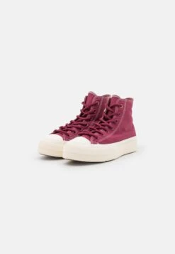 Converse Chuck Taylor All Star Lift Platform Workwear - High-Top Trainers - Cherry Vision/Saddle/Egret -Converse Store 4e98561e8eee47678803c3d991f7cd80