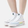 Converse Chuck Taylor All Star Lift - High-Top Trainers - White/Fresh Yellow/Gnarly Blue