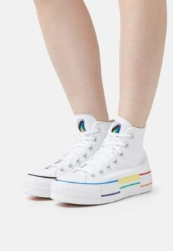 Converse Chuck Taylor All Star Lift - High-Top Trainers - White/Fresh Yellow/Gnarly Blue