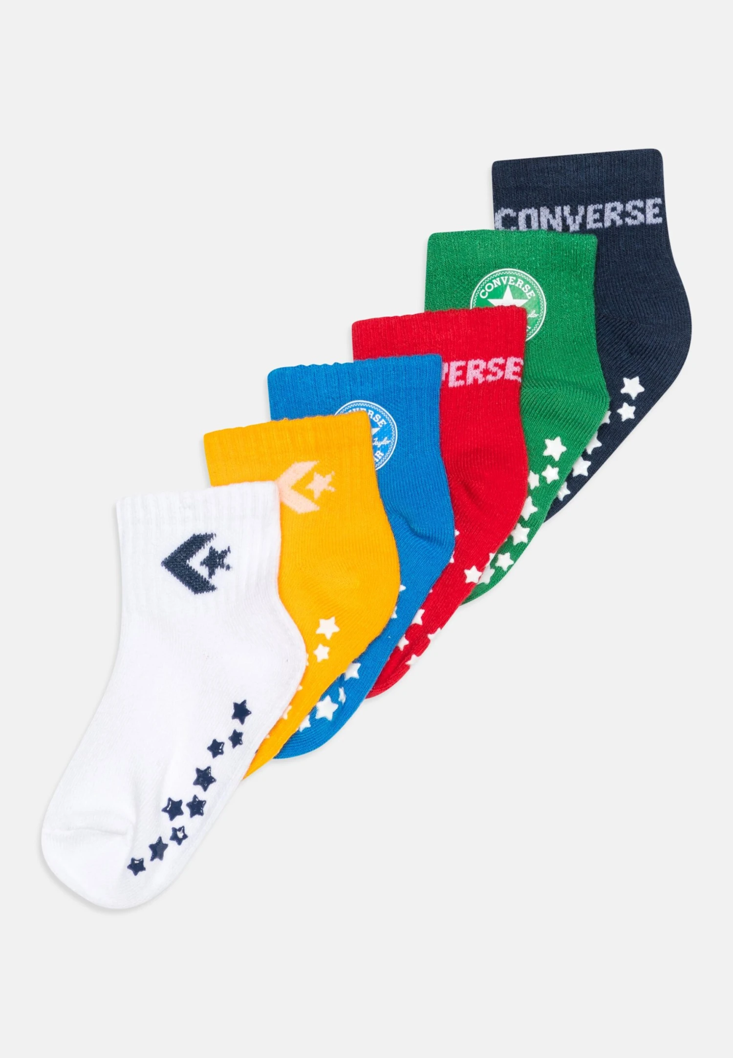 Converse Todd Gripper 6 Pack Unisex - Socks - Red 1 Converse Todd Gripper 6 Pack Unisex - Socks - Red