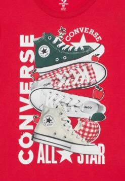 Converse APPLE STACK TEE - Print T-shirt - Red -Converse Store 5498121bdfc244d48579b5ca87c32895