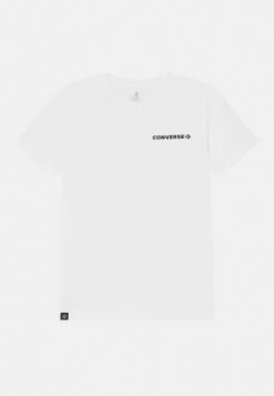 Converse Chest Hit Strip Tee - Basic T-Shirt - White
