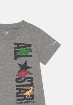 Converse Dinoverse Vertical All Star Tee Unisex - Print T-Shirt - Grey Heather/Black -Converse Store 575fb342acf84534a830f2b7e1011012