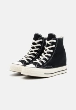 Converse CHUCK 70 INTERNAL WEDGE PREMIUM - High-top Trainers - Black/egret/white -Converse Store 5d38e84eb329475a977f060561d1c188