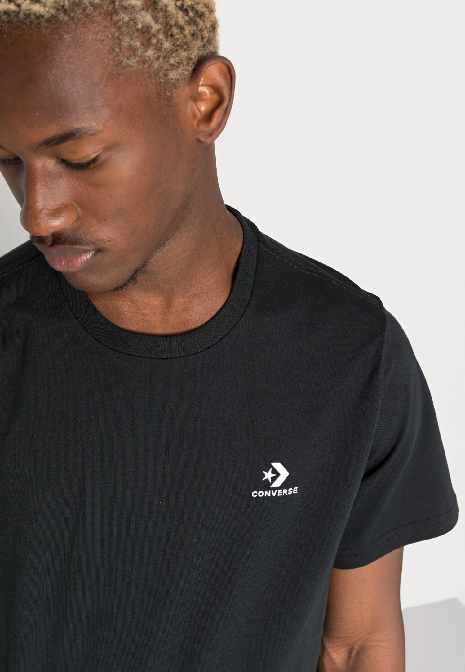 Converse Embroidered Star Chevron Tee Unisex - Basic T-Shirt - Black 5 Converse Embroidered Star Chevron Tee Unisex - Basic T-Shirt - Black - Image 5