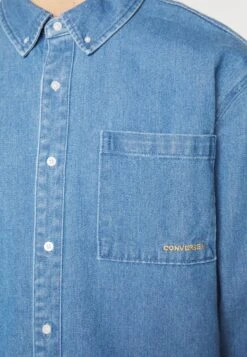 Converse Oxford Long Sleeve - Shirt - Denim -Converse Store 5ec2db5a1dc44a25a982f653180ce14b
