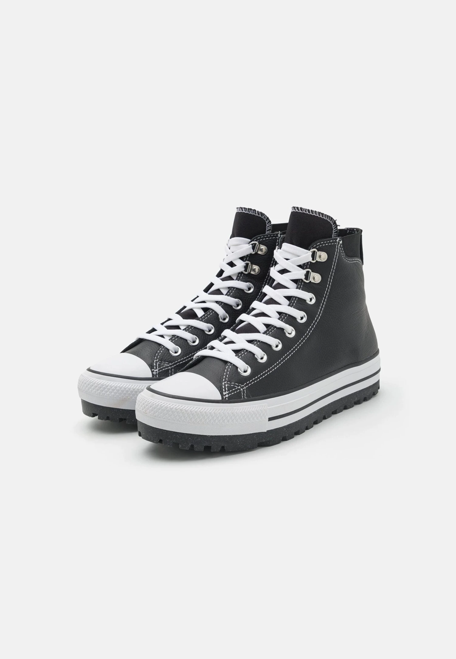 Converse CHUCK TAYLOR ALL STAR CITY TREK WATERPROOF BOOT UNISEX - High-top Trainers - Black/white/silver 2 Converse CHUCK TAYLOR ALL STAR CITY TREK WATERPROOF BOOT UNISEX - High-top Trainers - Black/white/silver - Image 2