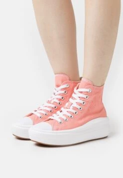 Converse Chuck Taylor All Star Move Platform Seasonal Color - High-Top Trainers - Lawn Flamingo/White