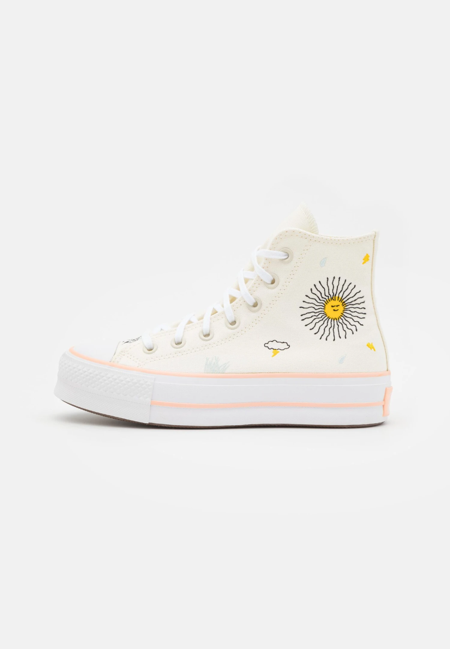 Converse Chuck Taylor All Star Lift Platform Summer Florals - High-Top Trainers - Cheeky Coral/White 2 Converse Chuck Taylor All Star Lift Platform Summer Florals - High-Top Trainers - Cheeky Coral/White - Image 2