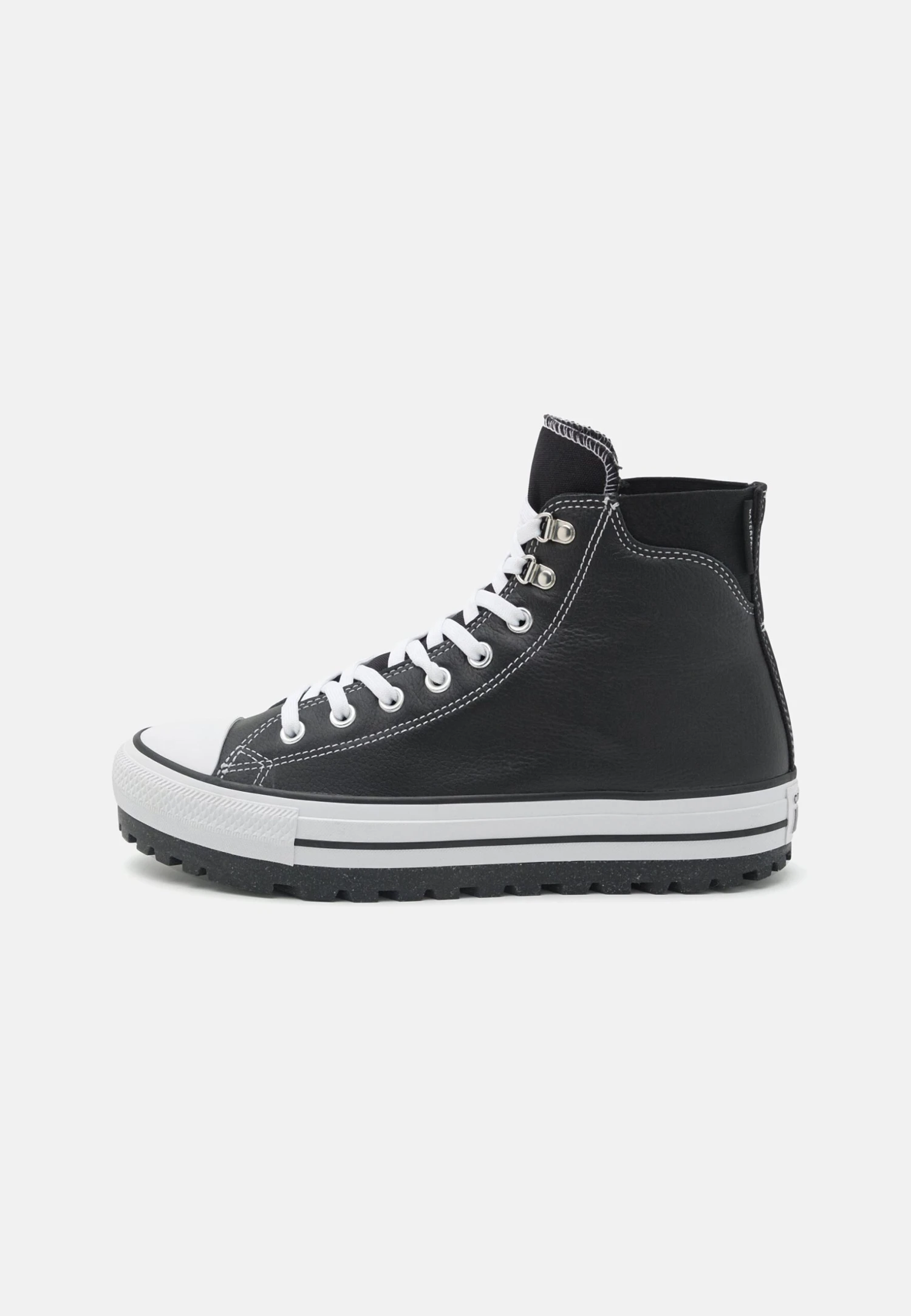 Converse CHUCK TAYLOR ALL STAR CITY TREK WATERPROOF BOOT UNISEX - High-top Trainers - Black/white/silver 1 Converse CHUCK TAYLOR ALL STAR CITY TREK WATERPROOF BOOT UNISEX - High-top Trainers - Black/white/silver
