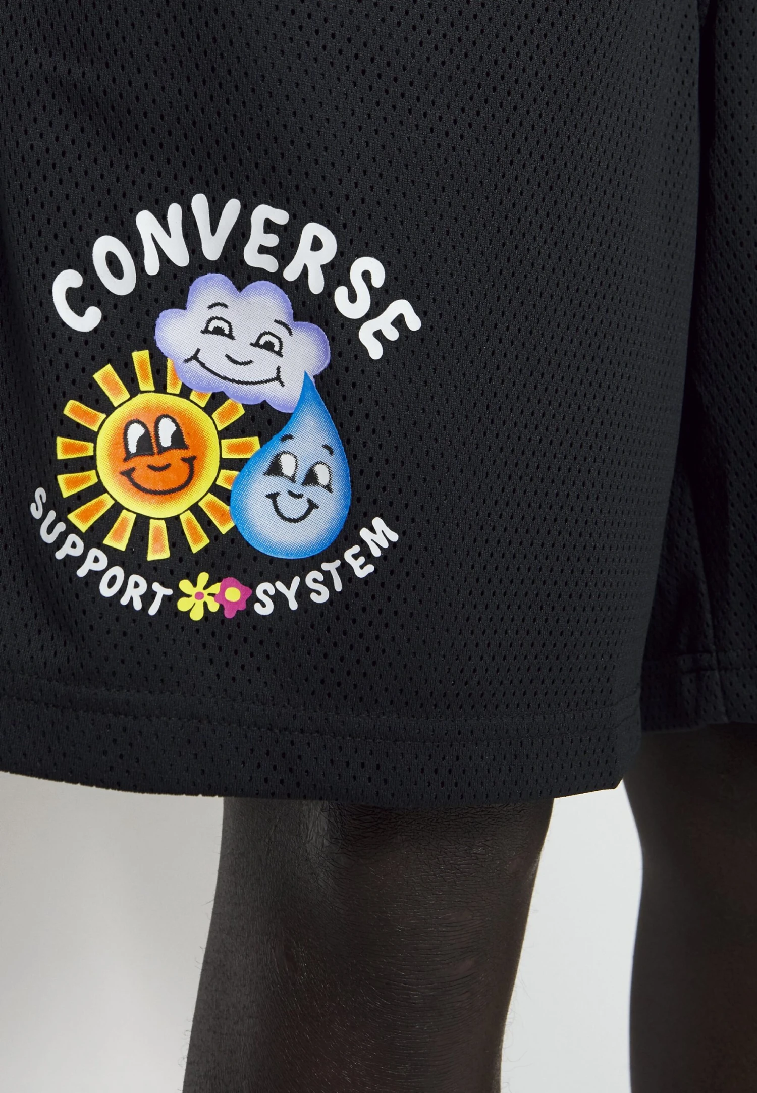 Converse Weather System Graphic - Tracksuit Bottoms - Black 6 Converse Weather System Graphic - Tracksuit Bottoms - Black - Image 6