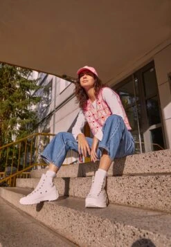 Converse Run Star Hike - High-Top Trainers - Vintage White/Pure Silver/Vintage White -Converse Store 65ce99b919b74e0ca66dace24f4445fc