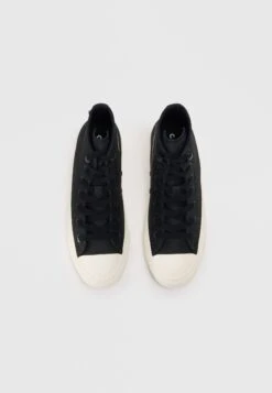 Converse CHUCK TAYLOR ALL STAR UNISEX - High-top Trainers - Black/cold Stare/egret -Converse Store 66583788ec994b73b35631f82c7ee630