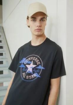 Converse Go To Clouds Graphic - Print T-Shirt - Black