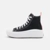 Converse Chuck Taylor All Star Move- High-Top Trainers - Black/Pink Salt/White