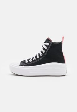 Converse Chuck Taylor All Star Move- High-Top Trainers - Black/Pink Salt/White