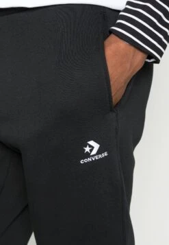 Converse Go To Embroidered Star Chevron Unisex - Tracksuit Bottoms - Black -Converse Store 6a75cd33af864da5a2f5ae5bde6a811f