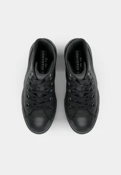 Converse CHUCK 70 DE LUXE HEEL PLATFORM - Lace-up Ankle Boots - Black/silver-coloured -Converse Store 6d717d777f8e4ad683853a71efa027ca