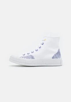 Converse Chuck 70 Unisex - High-Top Trainers - White/Washed Indigo/Cyber Mango