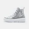 Converse Chuck Taylor All Star Lugged Lift Platform Unisex - High-Top Trainers - Silver/White/Black