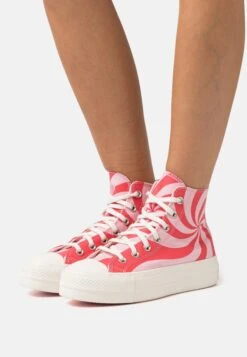 Converse Chuck Taylor All Star Lift - High-Top Trainers - Sunrise Pink/Carmine Pink/Egret