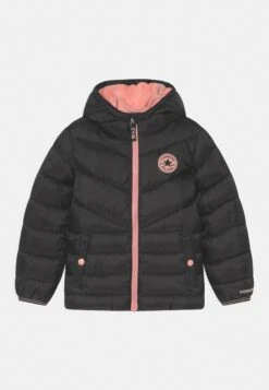 Converse Girls Solid Puffer- Winter Jacket - Black