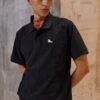 Converse Shoe Patch - Polo Shirt - Black
