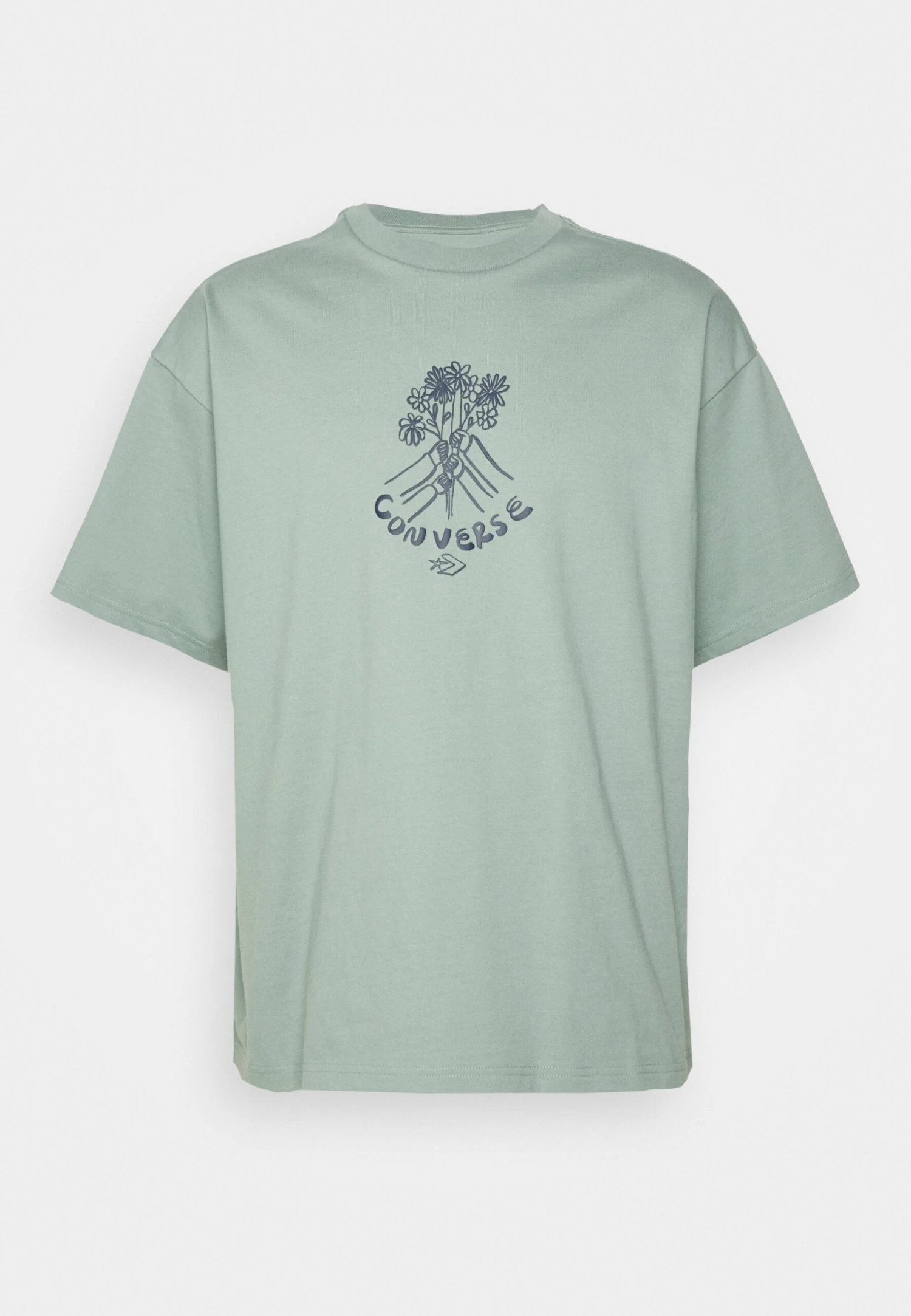 Converse Flower Friends - Print T-Shirt - Tidepool Grey 6 Converse Flower Friends - Print T-Shirt - Tidepool Grey - Image 6