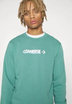 Converse Clouds Long Sleeve Crew - Sweatshirt - Algae Coast -Converse Store 77e83a7ebf404c9da1c1ef944e0e4ec9