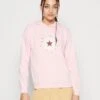 Converse Radiating Love Classic Fit Hoodie - Sweatshirt - Sunrise Pink