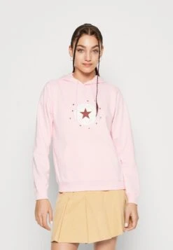 Converse Radiating Love Classic Fit Hoodie - Sweatshirt - Sunrise Pink