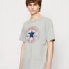 Converse Go To All Star Patch Logo Unisex - Print T-Shirt - Vintage Grey Heather
