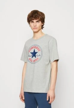 Converse Go To All Star Patch Logo Unisex - Print T-Shirt - Vintage Grey Heather