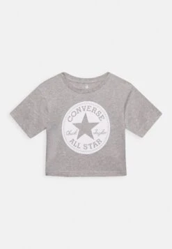 Converse Signature Chuck Patch Boxy Tee - Print T-Shirt - Grey Heather