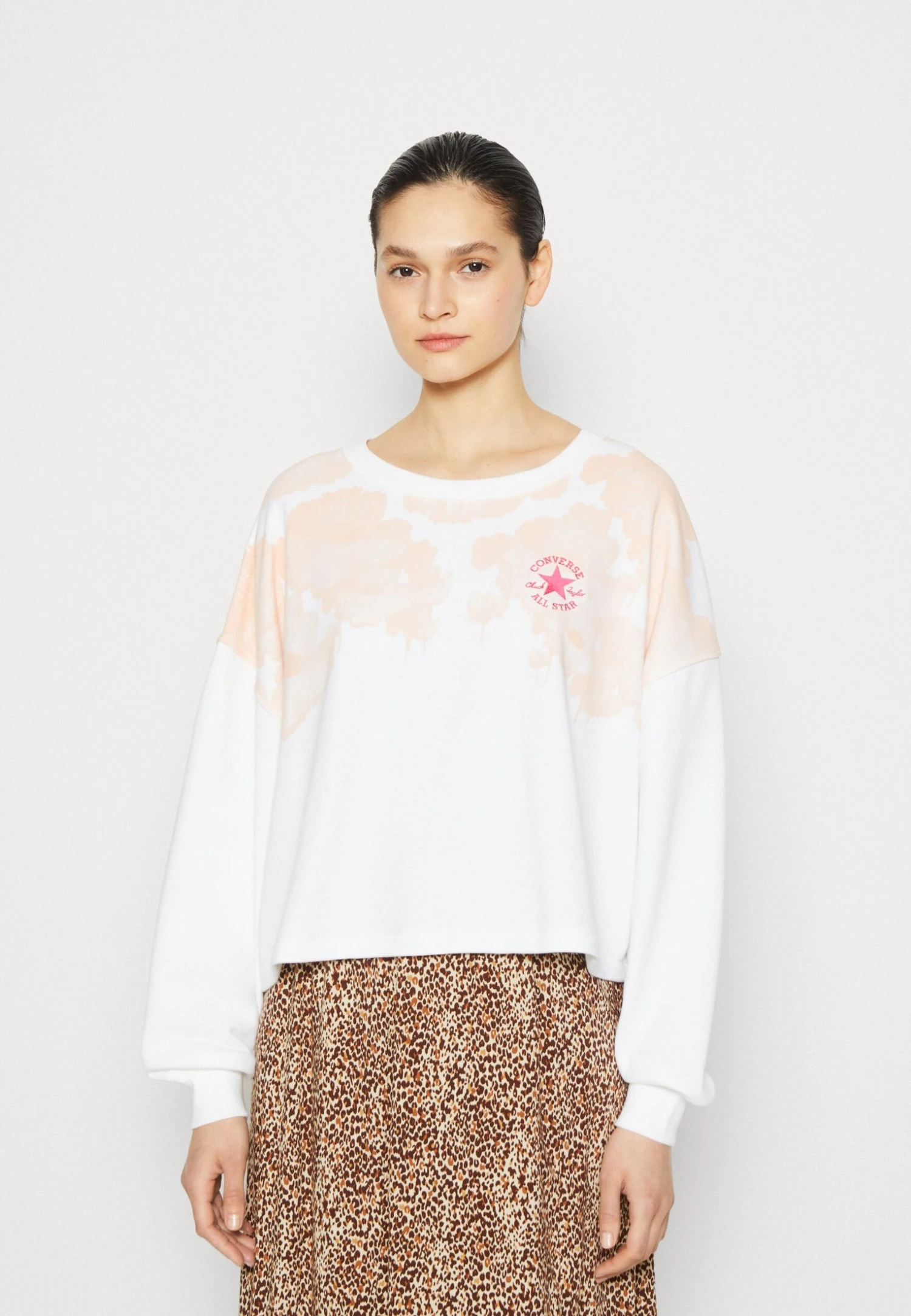 Converse Chuck Taylor Patch French Terry Crew - Sweatshirt - White