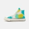Converse Chuck 70 Spray Paint Unisex - High-Top Trainers - Egret/Cyber Teal/Bright Bud