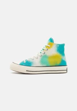 Converse Chuck 70 Spray Paint Unisex - High-Top Trainers - Egret/Cyber Teal/Bright Bud