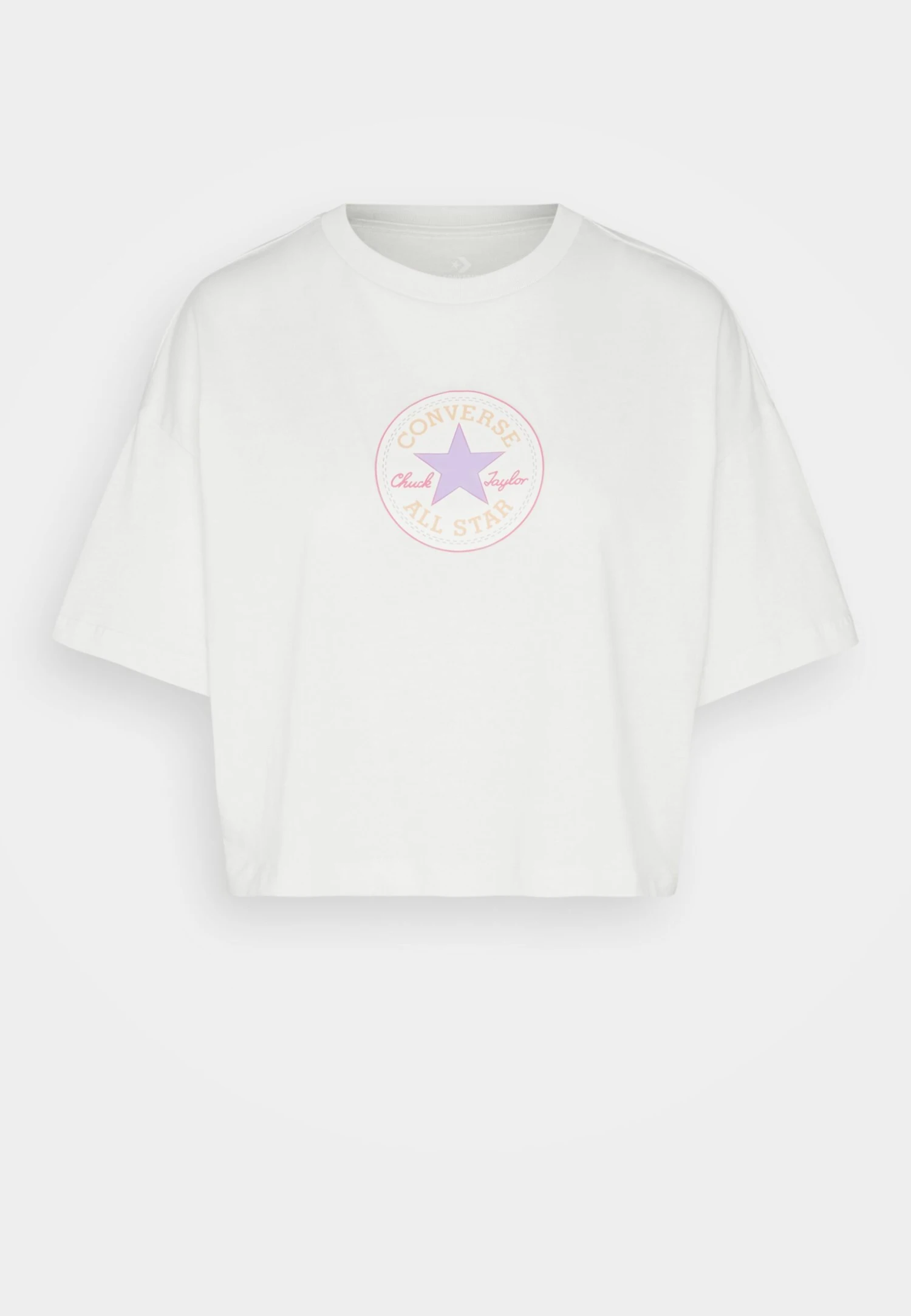 Converse Chuck Patch Boxy Tee - Print T-Shirt - Egret 5 Converse Chuck Patch Boxy Tee - Print T-Shirt - Egret - Image 5