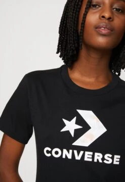 Floral Star Chevron Short Sleeve - Print T-Shirt - Converse Black -Converse Store 8221fc9c910540d8af0c38edde0ce911