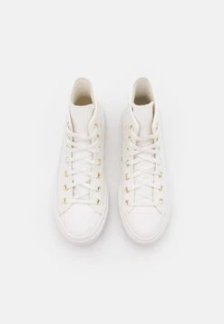 Converse Chuck Taylor All Star Lift - High-Top Trainers - Vintage White/Egret/Gold -Converse Store 8283079b3ce741de879252dd546350cb