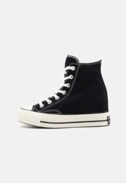 Converse CHUCK 70 INTERNAL WEDGE PREMIUM - High-top Trainers - Black/egret/white