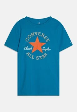 Converse Dissected Chuck Patch Tee - Print T-Shirt - Dial Up Blue