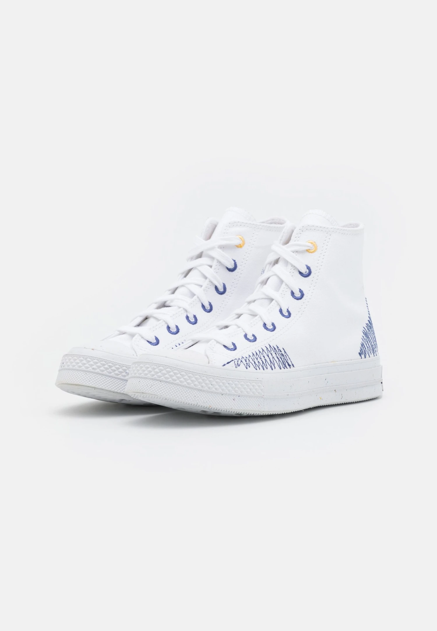 Converse Chuck 70 Unisex - High-Top Trainers - White/Washed Indigo/Cyber Mango 2 Converse Chuck 70 Unisex - High-Top Trainers - White/Washed Indigo/Cyber Mango - Image 2
