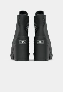 Converse CHUCK 70 DE LUXE HEEL PLATFORM - Lace-up Ankle Boots - Black/silver-coloured -Converse Store 86f43b9ad94348a9a5957c425bafed19